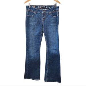 Southern Thread Jolene Bootcut Low Rise Blue Jeans 30L